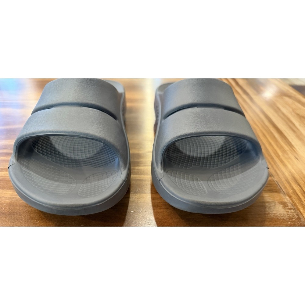 Unisex Oofos Ooahh Slides Gray Men 5 Women 7 Comfort Recovery Shoes Sandals - Picture 2 of 11